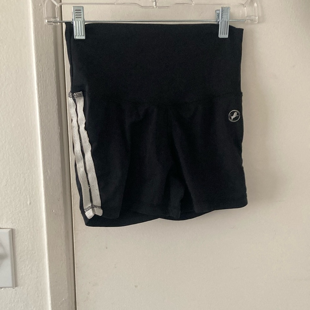 Black and White Athletic Shorts for Active Wear